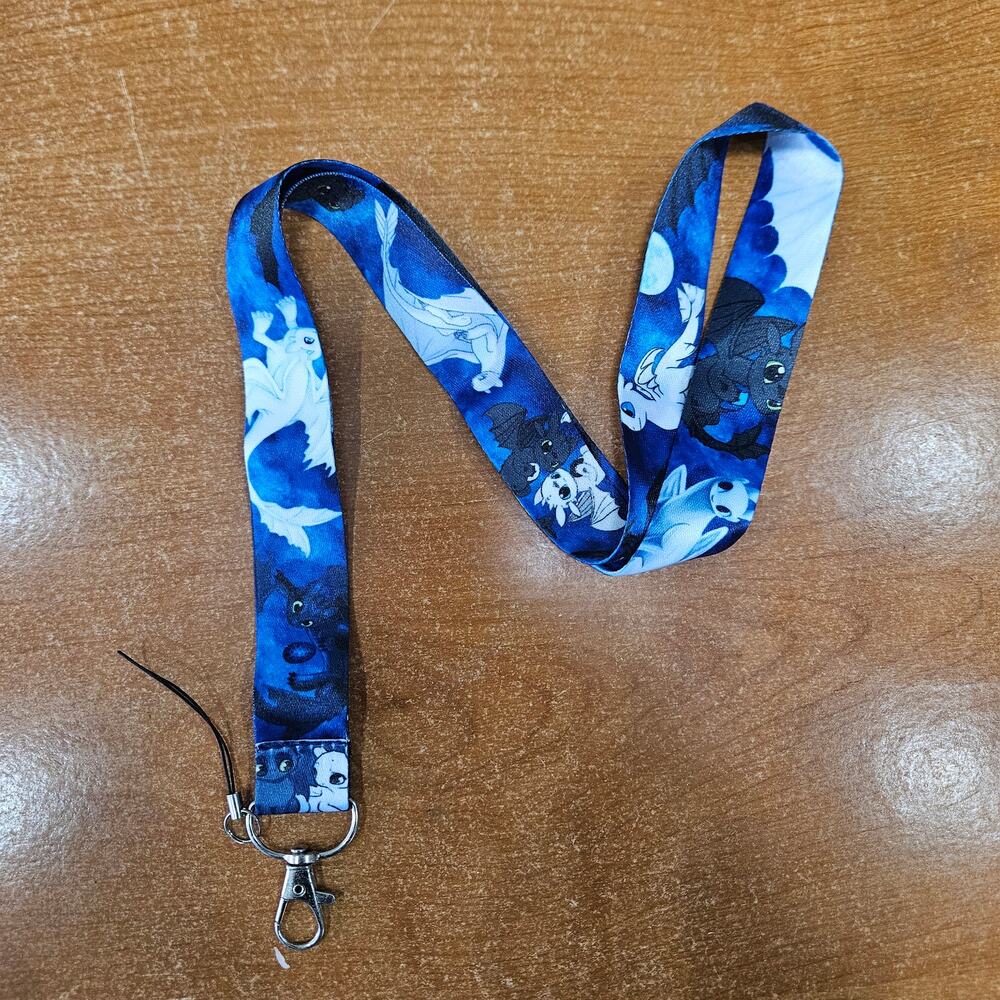How To Train Your Dragon Lanyard Toothless & Light Fury By Your Side Every Day